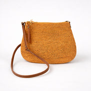 SansArcidet, Pochette in Raffia Colorata con Tracolla