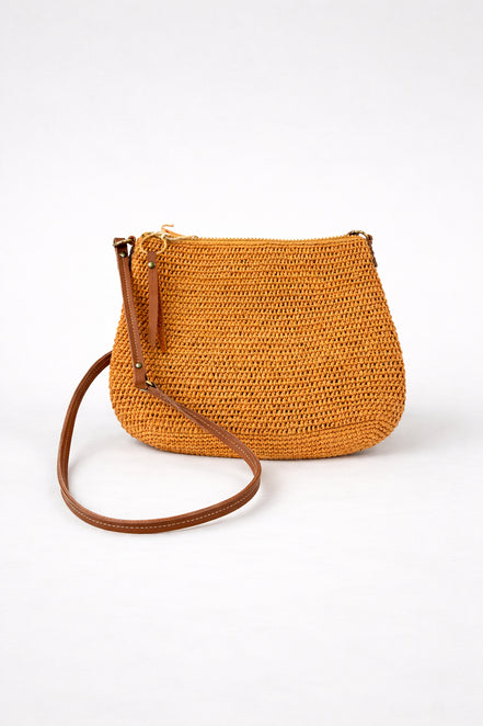 SansArcidet, Pochette in Raffia Colorata con Tracolla