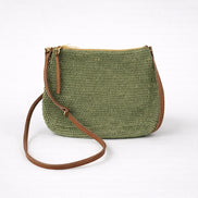 SansArcidet, Pochette in Raffia Colorata con Tracolla