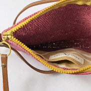 SansArcidet, Pochette in Raffia Colorata con Tracolla