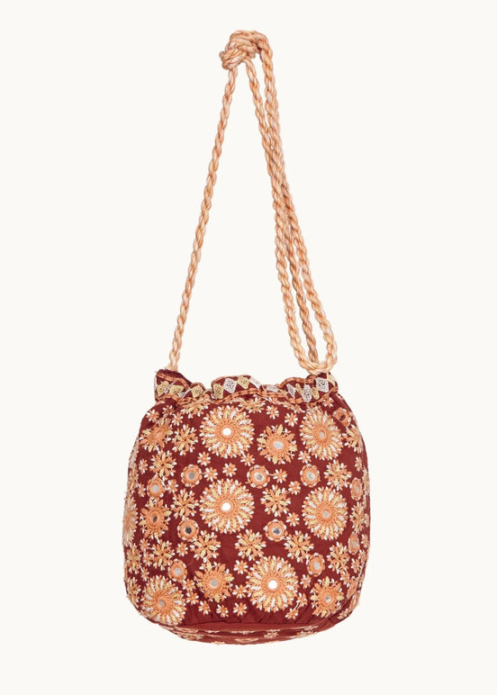 MA.BE Apparel, Pochette Tracolla Ricamata Suri