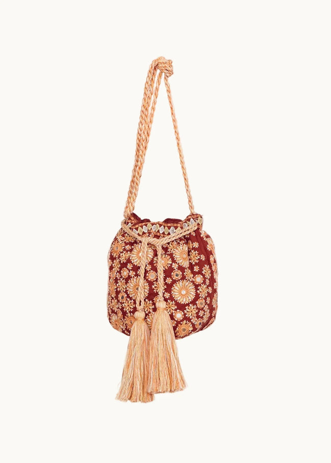 MA.BE Apparel, Pochette Tracolla Ricamata Suri