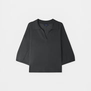 Polo in Maglia di Lana Leggera Manica Corta Soeur