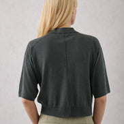 Polo in Maglia di Lana Leggera Manica Corta Soeur
