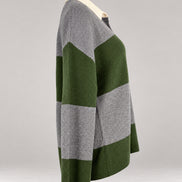 Inland, Polo in Cashmere a costa inglese con  righe larghe