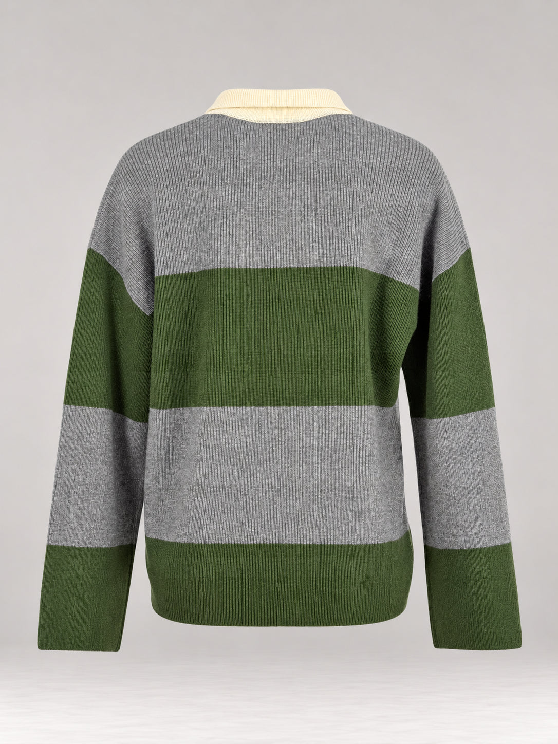 Inland, Polo in Cashmere a costa inglese con  righe larghe