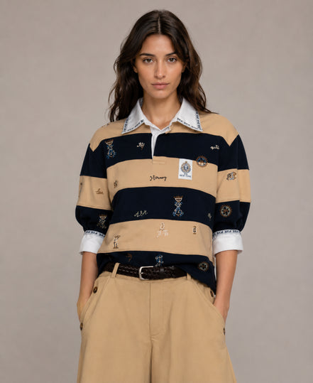 SEA New York, T-Shirt  Polo Rugby a Righe Juliet