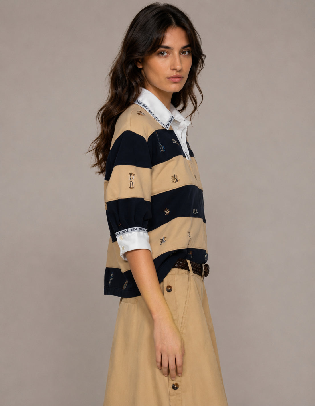 SEA New York, T-Shirt  Polo Rugby a Righe Juliet
