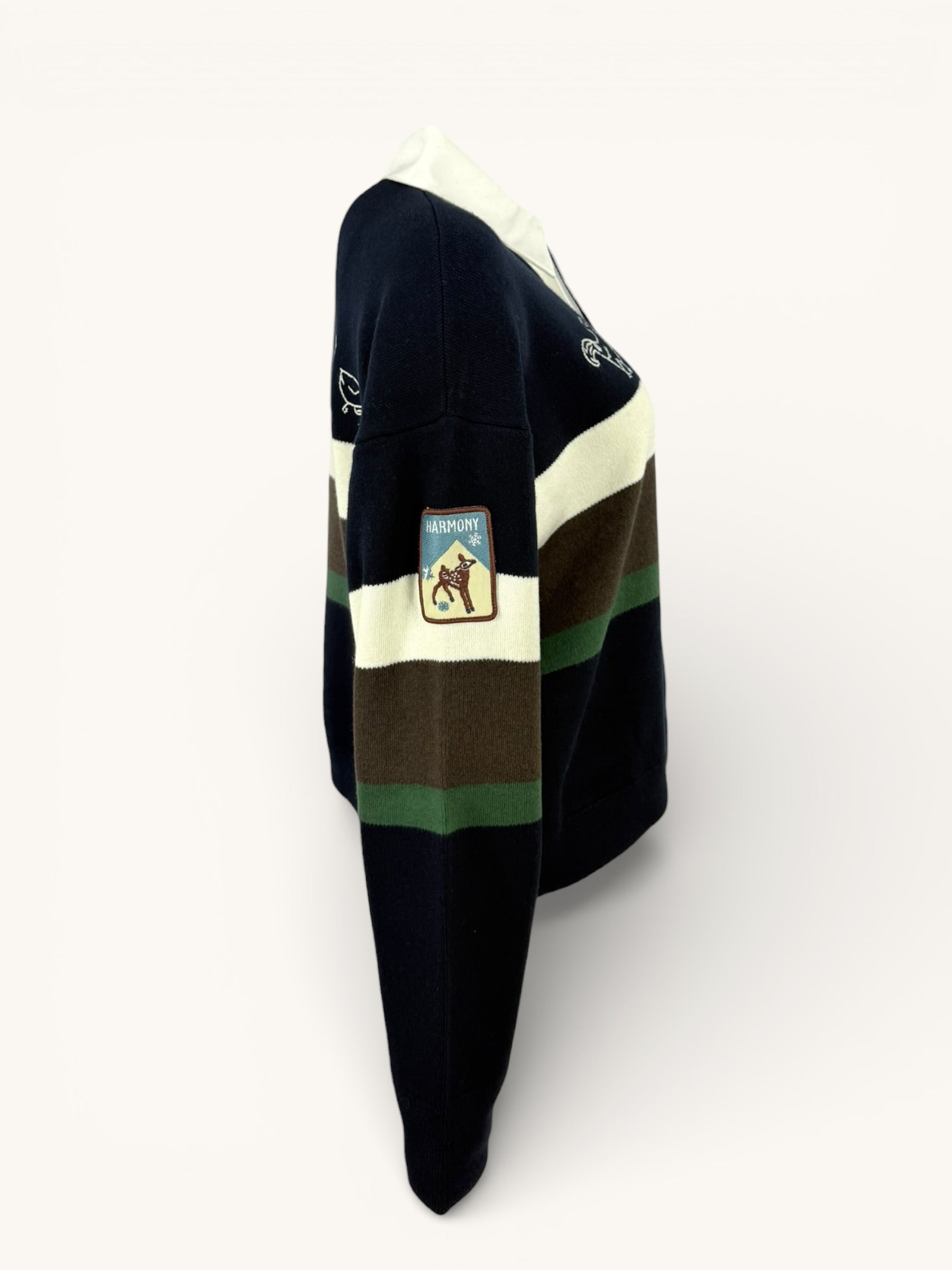 Felpa Polo Rugby a Righe Sea NY