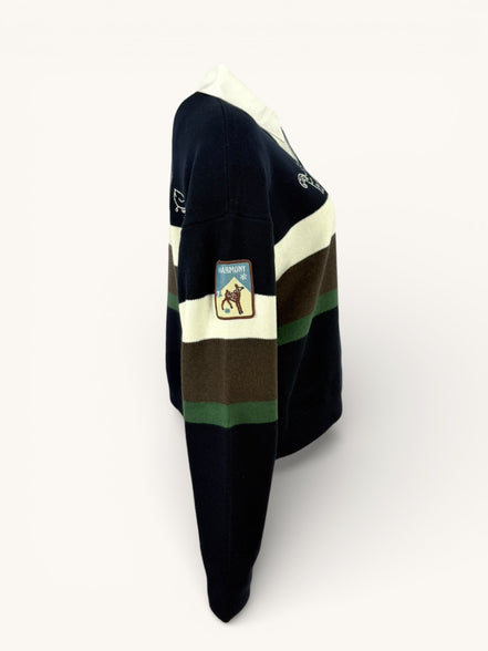 Felpa Polo Rugby a Righe Sea NY