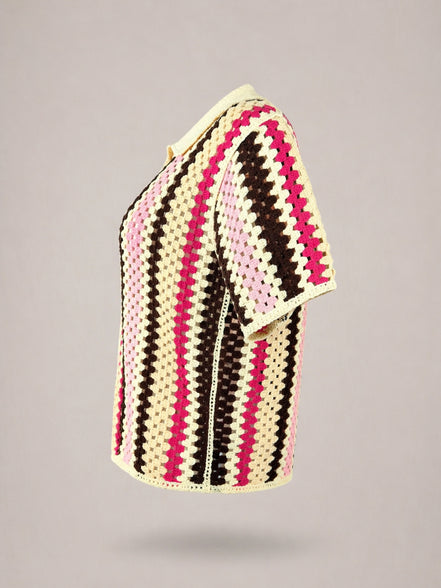 Suncoo, Polo in Cotone Crochet Gigi