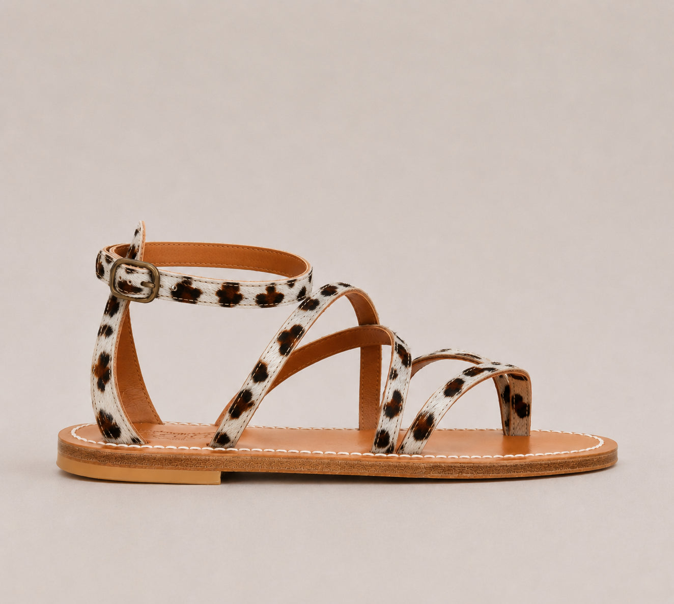 KJacques, Sandalo Animalier in Cavallino Epicure