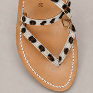 KJacques, Sandalo Animalier in Cavallino Epicure