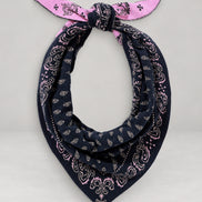Guest In Residence, Sciarpa Bandana in Cashmere Jacquard Wild Rag