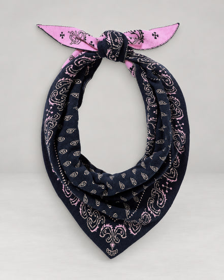 Guest In Residence, Sciarpa Bandana in Cashmere Jacquard Wild Rag