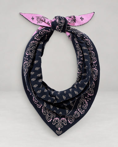 Guest In Residence, Sciarpa Bandana in Cashmere Jacquard Wild Rag