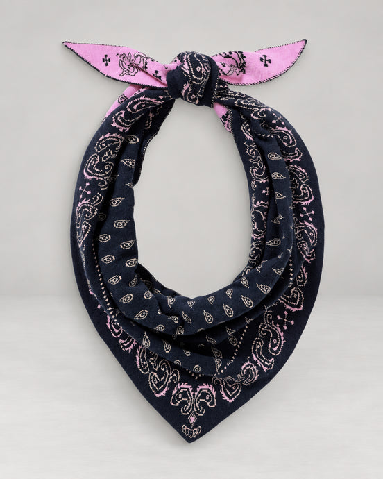 Guest In Residence, Sciarpa Bandana in Cashmere Jacquard Wild Rag