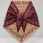 Guest In Residence, Sciarpa Bandana in Cashmere Jacquard Wild Rag