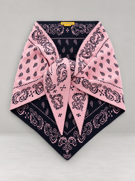 Guest In Residence, Sciarpa Bandana in Cashmere Jacquard Wild Rag