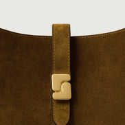 Borsa Secchiello In Crosta Tabacco, Bello Soeur