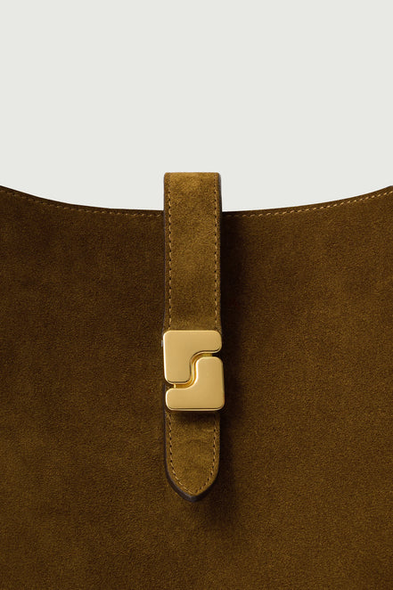 Borsa Secchiello In Crosta Tabacco, Bello Soeur