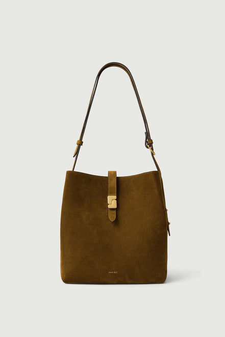 Borsa Secchiello In Crosta Tabacco, Bello Soeur