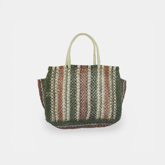 Shopper in Iuta con Scritta e a Righe, Barry - The Jacksons