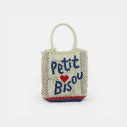 Shopper in Iuta con Scritte Lottie - The Jacksons