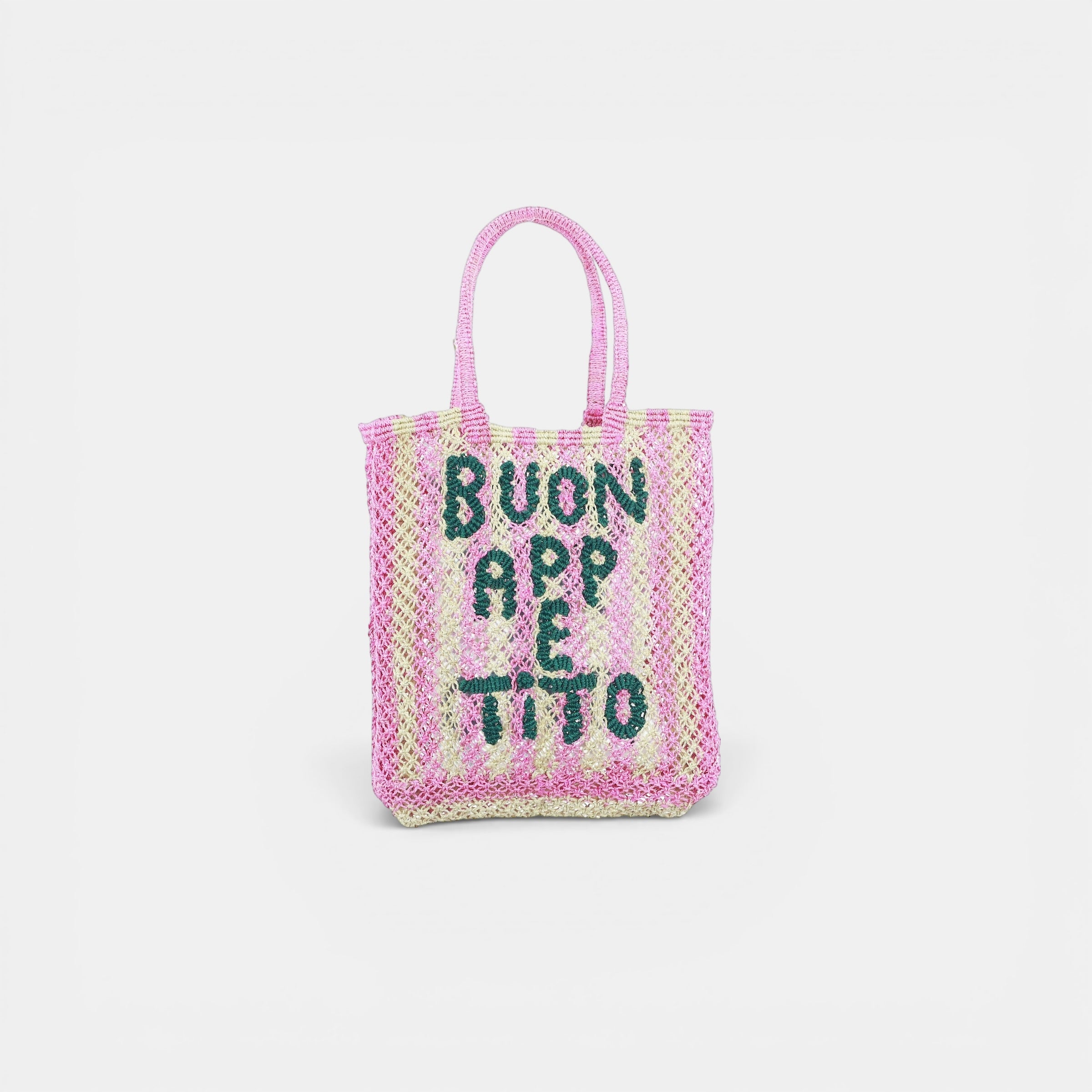 Shopper in Iuta con Scritte Lottie - The Jacksons