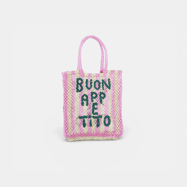 Shopper in Iuta con Scritte Lottie - The Jacksons