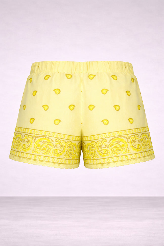 Orsina, Shorts con Ricami Bandana