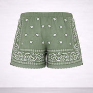 Orsina, Shorts con Ricami Bandana