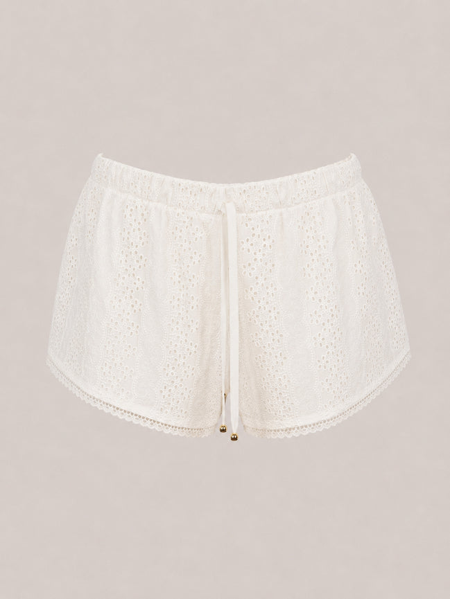 Delfina, Shorts in Pizzo Sangallo