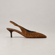 Ba&sh, Decolletè SlingBack in Suede Cidney