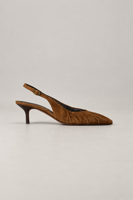 Ba&sh, Decolletè SlingBack in Suede Cidney