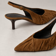 Ba&sh, Decolletè SlingBack in Suede Cidney