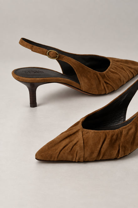 Ba&sh, Decolletè SlingBack in Suede Cidney