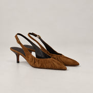 Ba&sh, Decolletè SlingBack in Suede Cidney