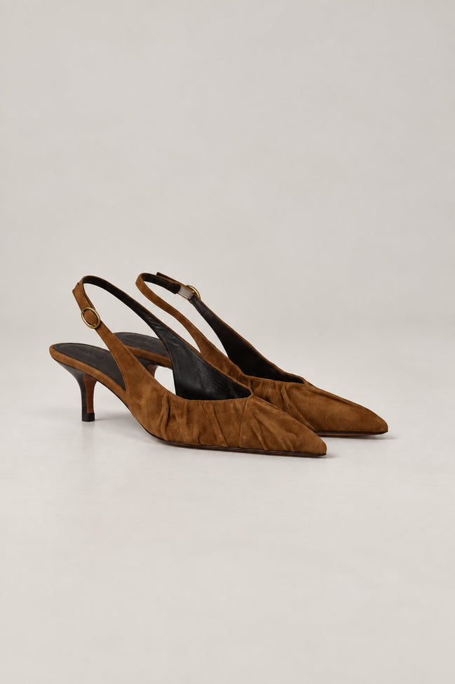 Ba&sh, Decolletè SlingBack in Suede Cidney