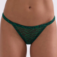 Love Stories, Set Bralette Love Lace & Slip Wild Rose Green Zebra