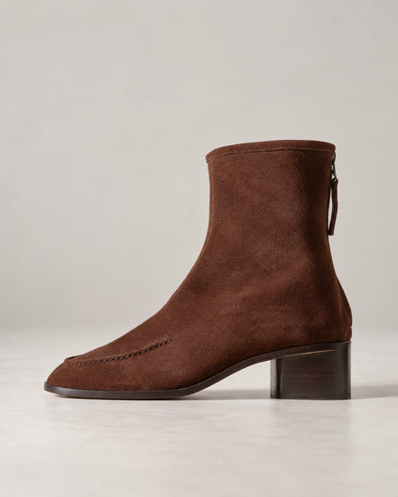 Hereu, Stivaletti in suede con tacco Juliol