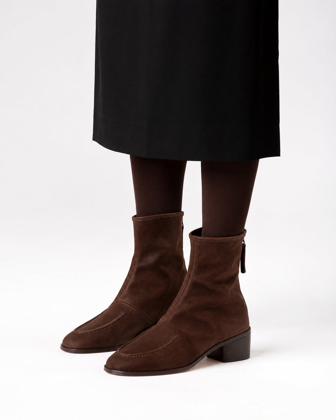 Hereu, Stivaletti in suede con tacco Juliol