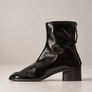 Hereu, Stivaletto in pelle nera lucida Juliol