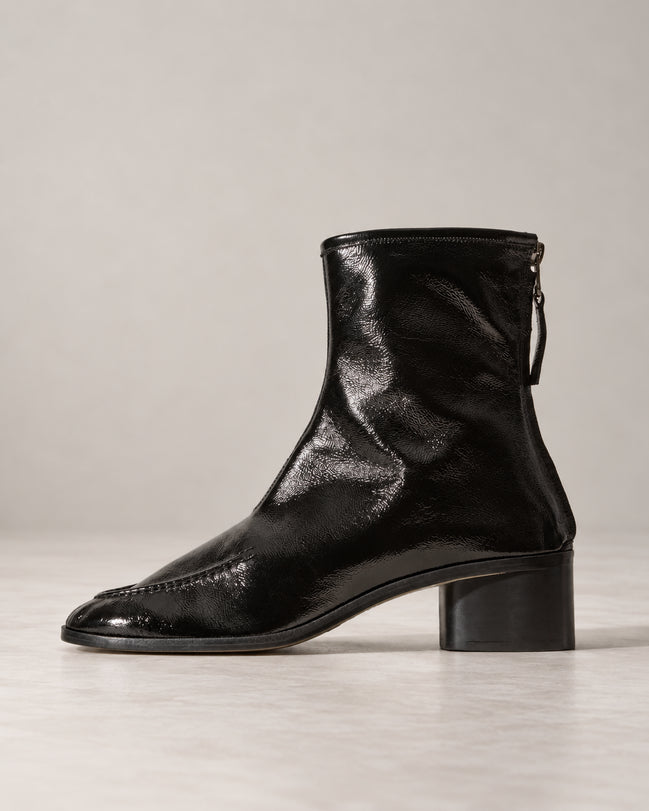 Hereu, Stivaletto in pelle nera lucida Juliol