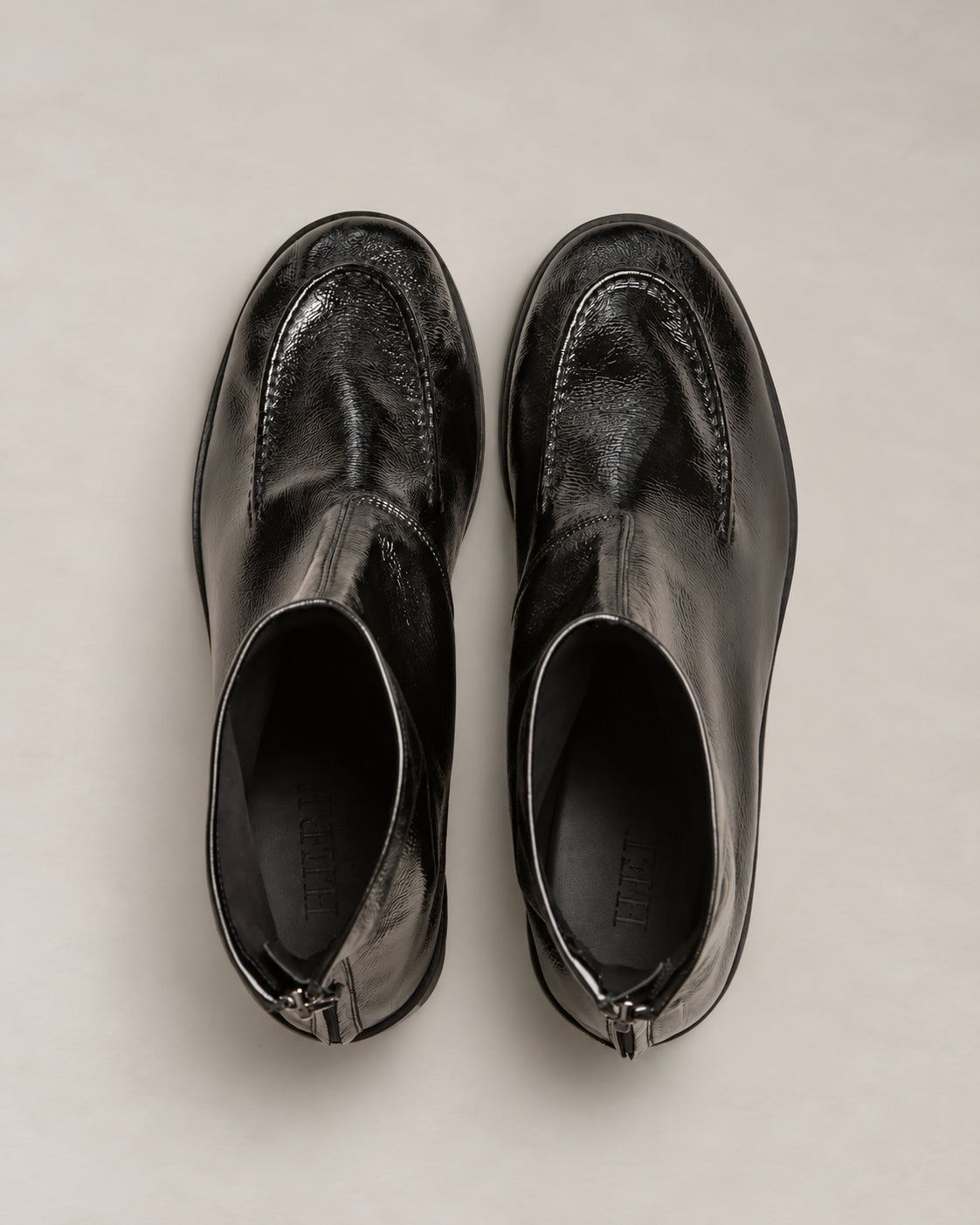 Hereu, Stivaletto in pelle nera lucida Juliol