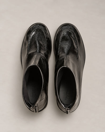 Hereu, Stivaletto in pelle nera lucida Juliol