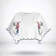 Orsina, Top Cropped con Ricami Punto Croce