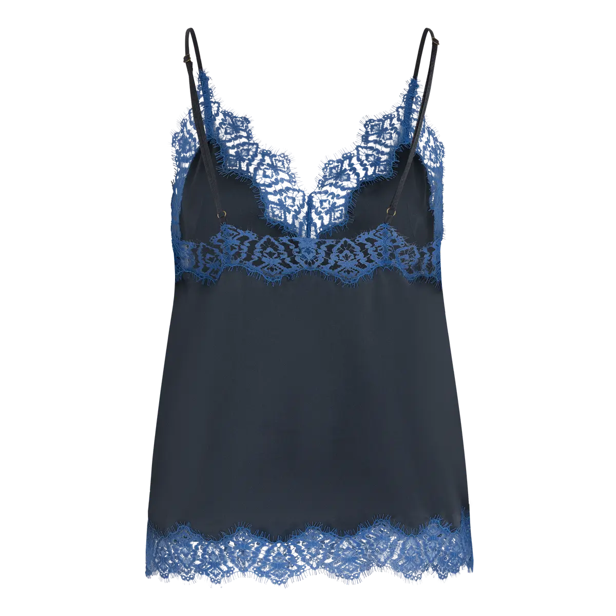 Love Stories, Top Scollo V in Seta con Pizzo Pip