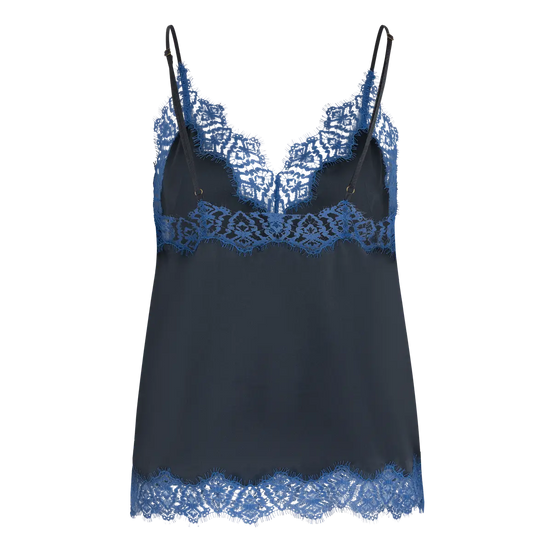 Love Stories, Top Scollo V in Seta con Pizzo Pip