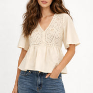 Ba&sh, Blusa con Maniche a Farfalla Salvi